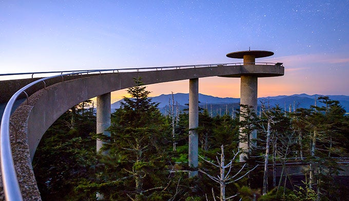 Clingmans Dome at Sunset