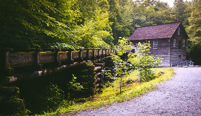 Smoky-MingusMill_DP_680 Mingus Mill, the grandest, working grist mill in Great Smoky Mountains National Park