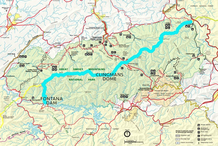 Appalachian Mountains Tennessee Map Hike The Appalachian Trail Through Great Smoky Mountain National Park