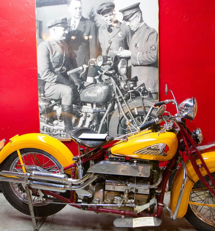 NC-WheelsThroughTime-IndianMotorcycle_FlickrVillemVanValkenburg_700v Indian motorcycle at the Wheels of Time Museum in Maggie Valley near Great Smoky Mountains National Park