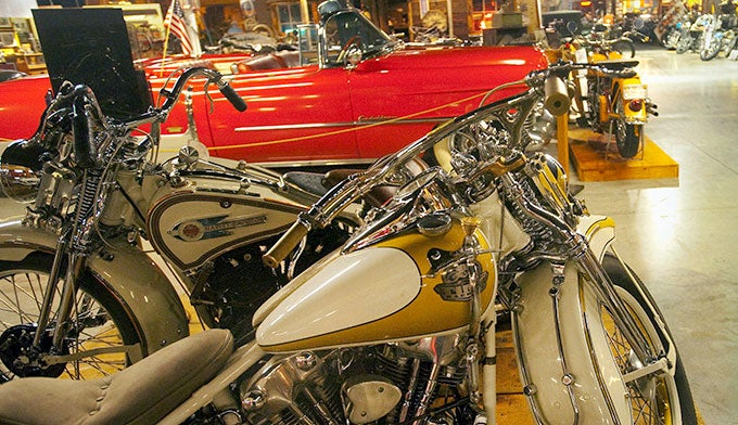 NC-Wheels-Through-Time-Museum-Motorcycles_BillRussCourtesyVisitNCdoecom_680 Motorcycles at the Wheels Through Time Museum in Maggie Valley, N.C.