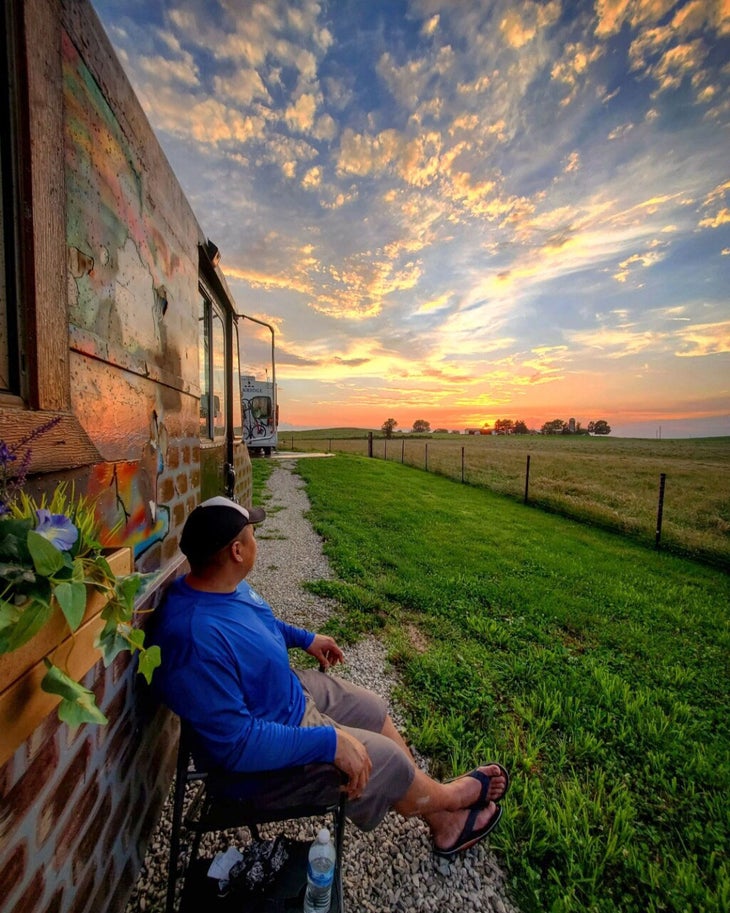 RV camping at Steckler Grassfed Farms with Harvest Hosts