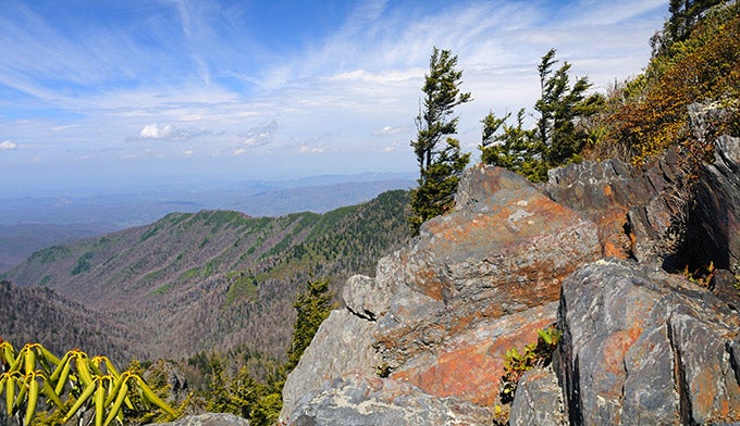 SM-Appalachian-trail-view-near-Charlies-Bunion_DP_680 View from the Appalachian trail near Charlie's Bunion