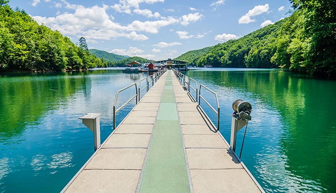 Lake-Fontana-boat-ramp_DP_680 The boat ramp on Lake Fontana