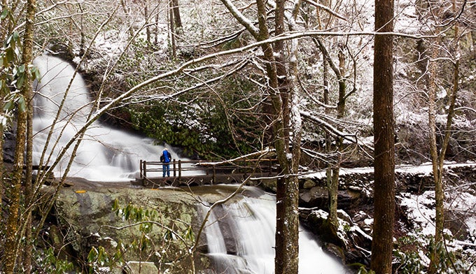 SM-Laurel-Falls-winter_Adobe_680 Laurel Falls in the winter in Great Smoky Mountains National Park