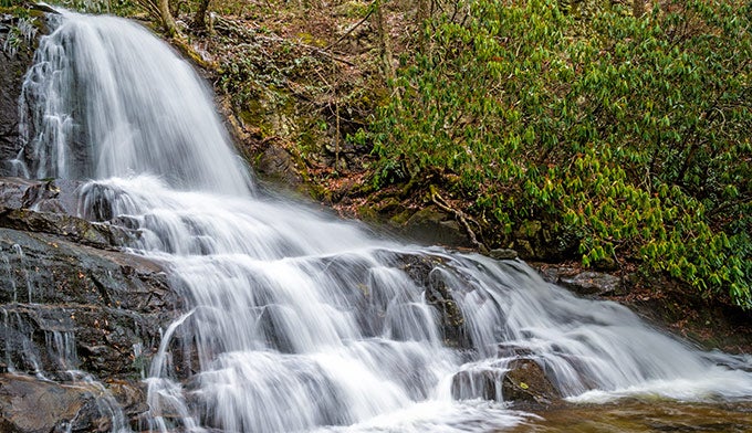 Smoky-Laurel-Falls_DP_680 Laurel Falls in Great Smoky Mountains National Park