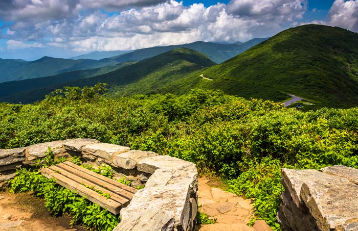 NC-ViewFromCraggyPinnacle-gardens_DP_700 View of the Blue Ridge Parkway from Craggy Pinnacle